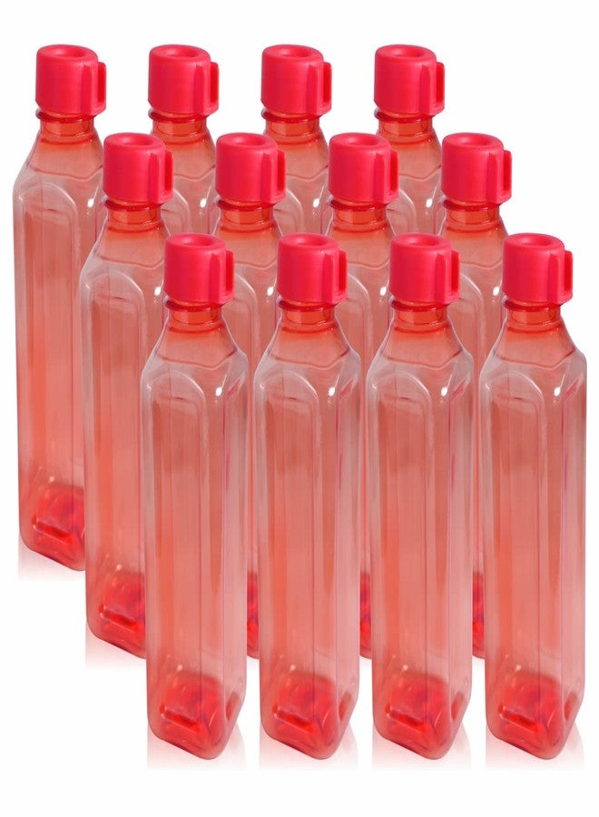 Wonder Homeware Prime Atlanta 600 Premium Fridge Bottle Set,12 Bottles, 600 ml, Red Color - Image 1